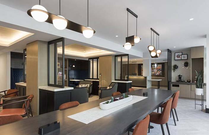 interior of an common area setup