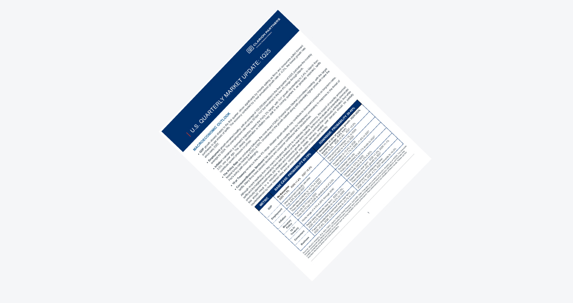 Image of Clarion U.S. Quarterly Market Update