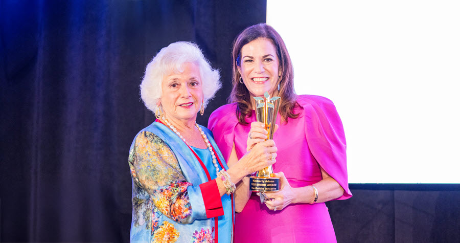 Kimberly Adams at The 2025 Goldie Gala with her SHERO Award