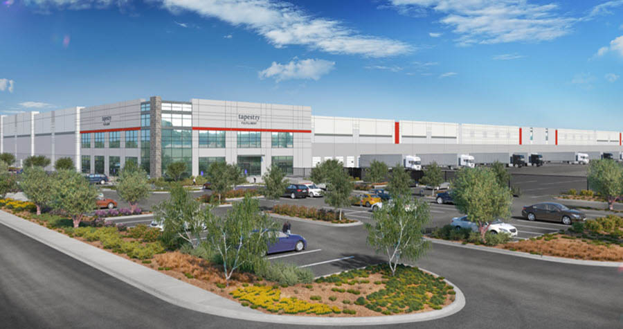 Rendering of a new distribution center to be built