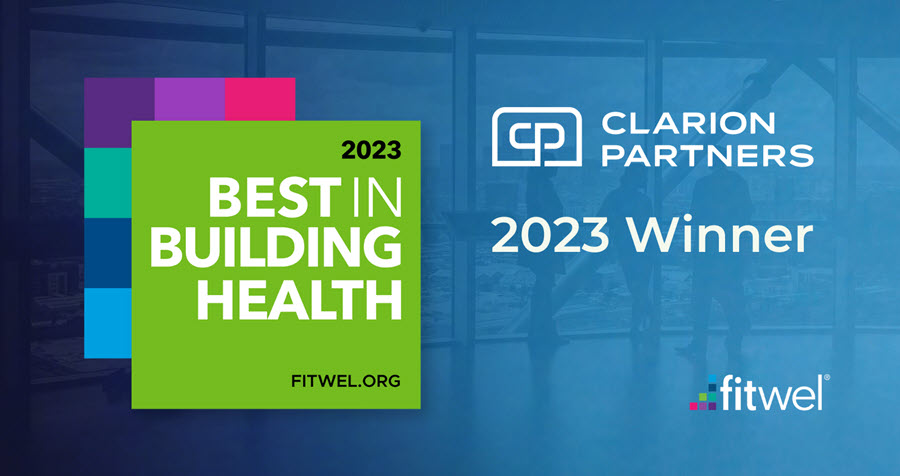 Fitwel 2023 Best In Building Health Award Winner: Clarion Partners