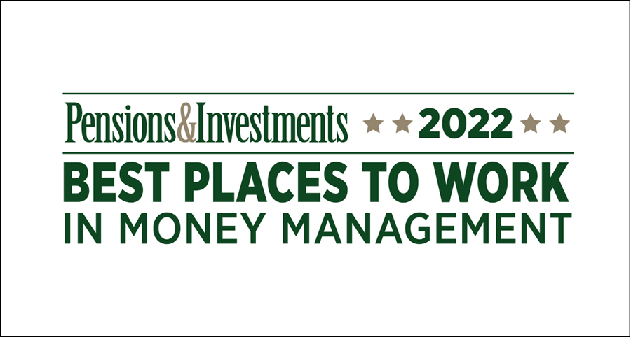 Pensions and Investments Best Places to Work in Money Management 2022 Logo