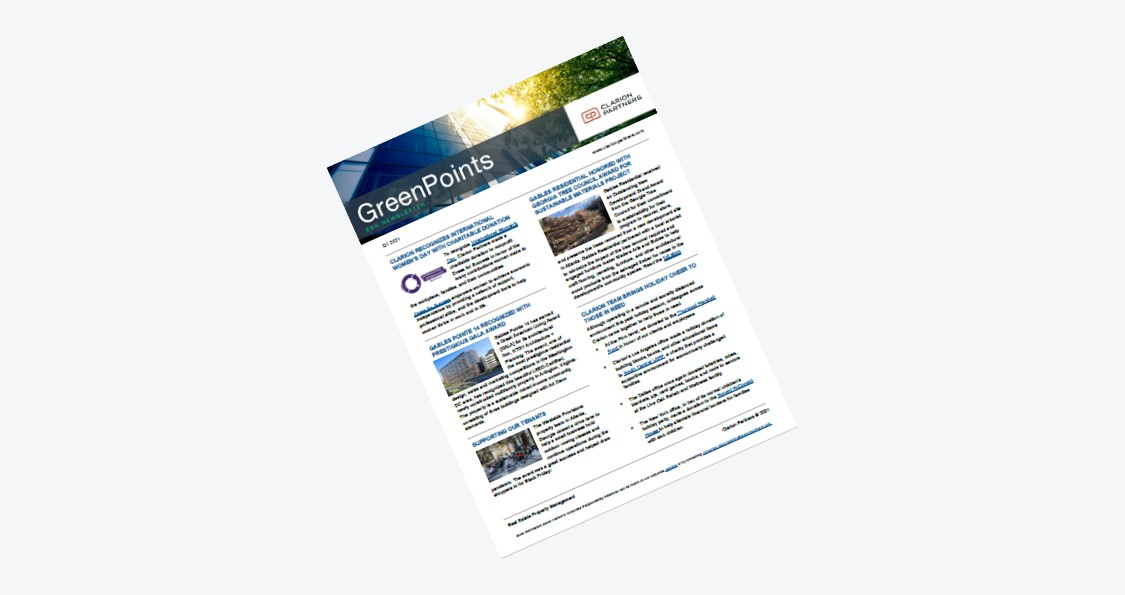 Cover of Greenpoints Newsletter Q1 2021