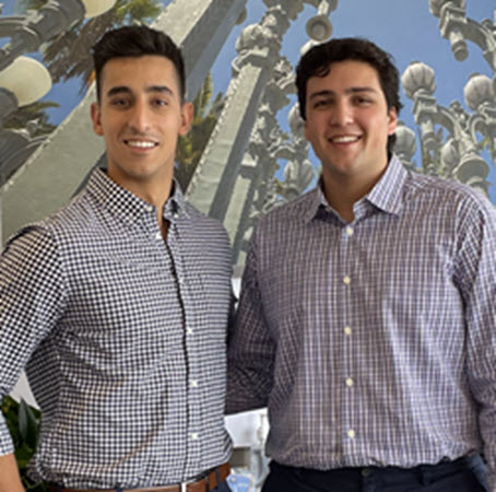 2022 SEO LA Interns Henrique Alvares and Sebastian Richardson