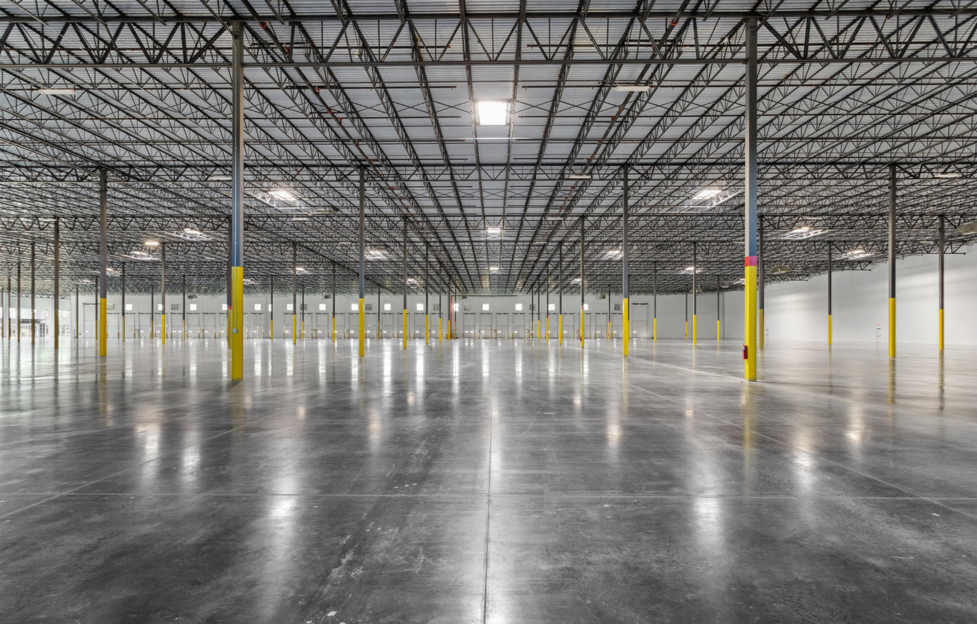 Interior of large industrial warehouse of  7250 Graham Rd