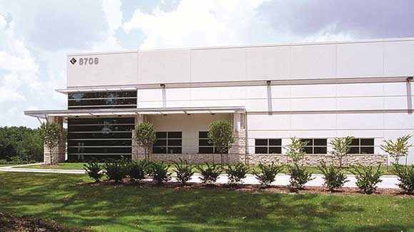 Shaded corner of a distribution center