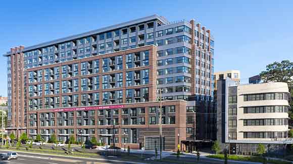 Multi-story apartment building